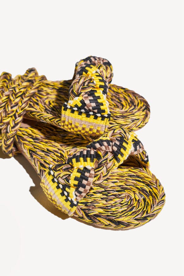 Amambaih Paula Sandals, Alternate, color, Yellow