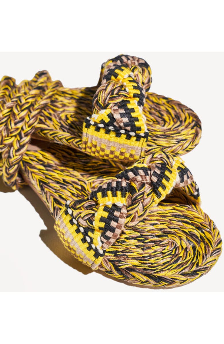 Amambaih Paula Sandals, Alternate, color, Yellow