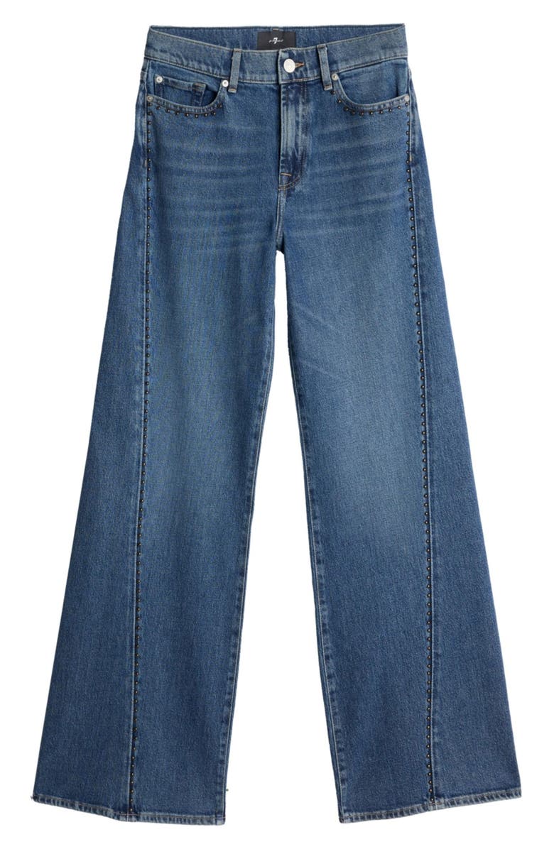 Seven Lotta Twisted Seam High Waist Wide Leg Jeans, Alternate, color, Street Wise Wit