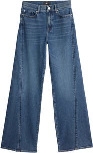 Seven Lotta Twisted Seam High Waist Wide Leg Jeans