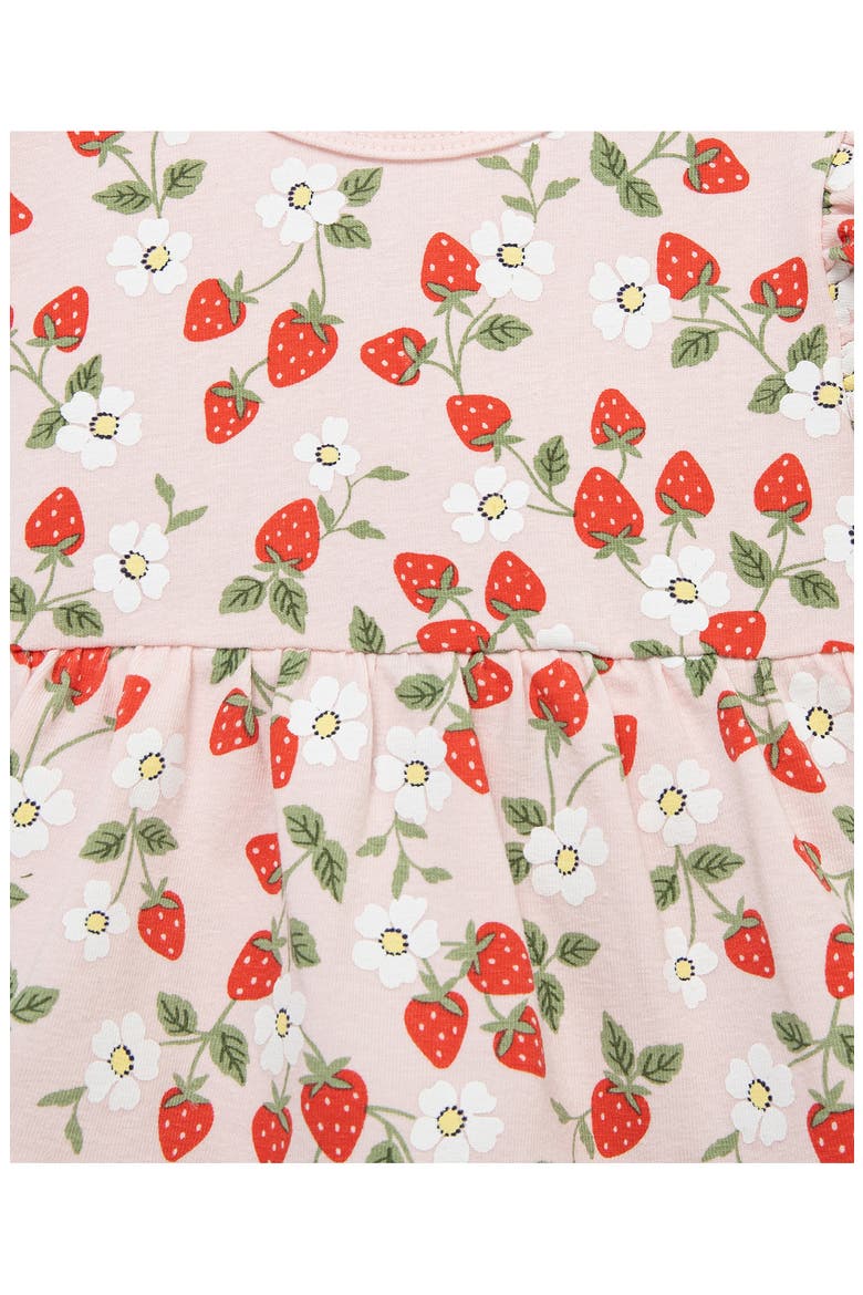 Strawberry Skirted Bodysuit & Headband Set, Alternate, color, PINK