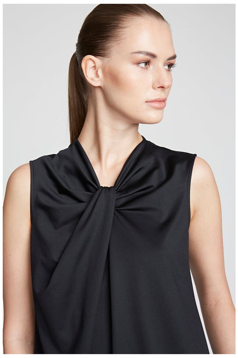 Mckinley Top In Luxe Jersey, Alternate, color, Black