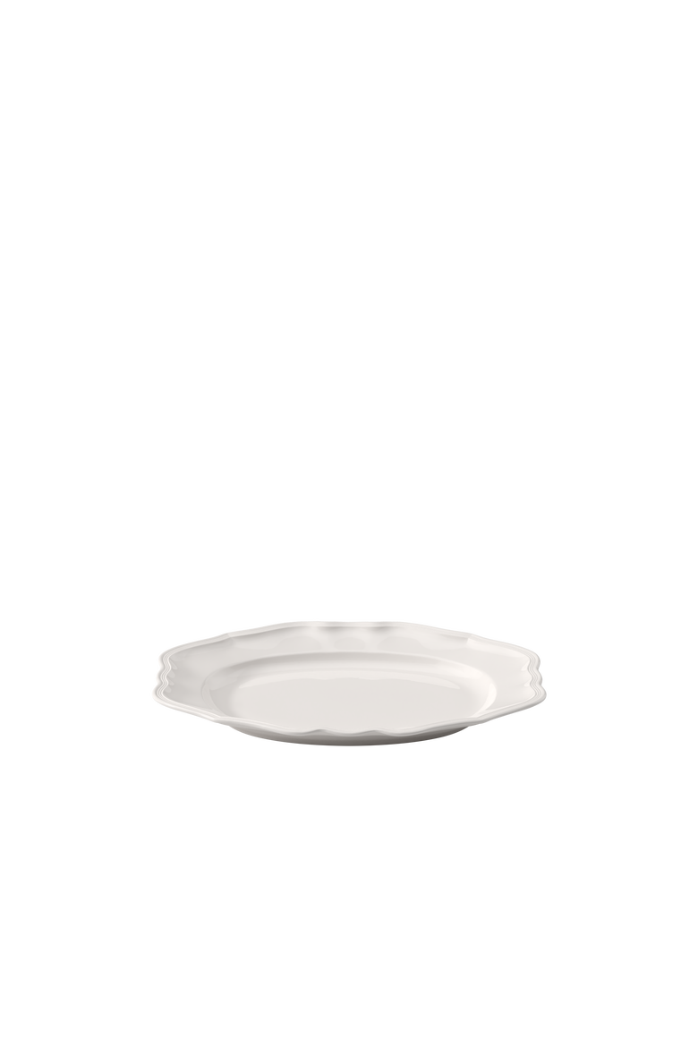 Manoir Oval Platter, Alternate, color, white