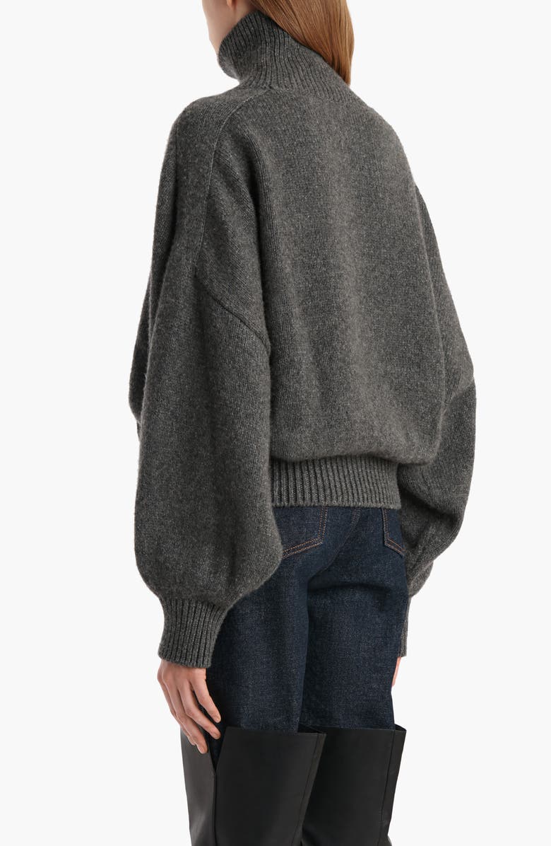 Khaite Willem Oversize Cashmere Turtleneck Sweater, Alternate, color, 