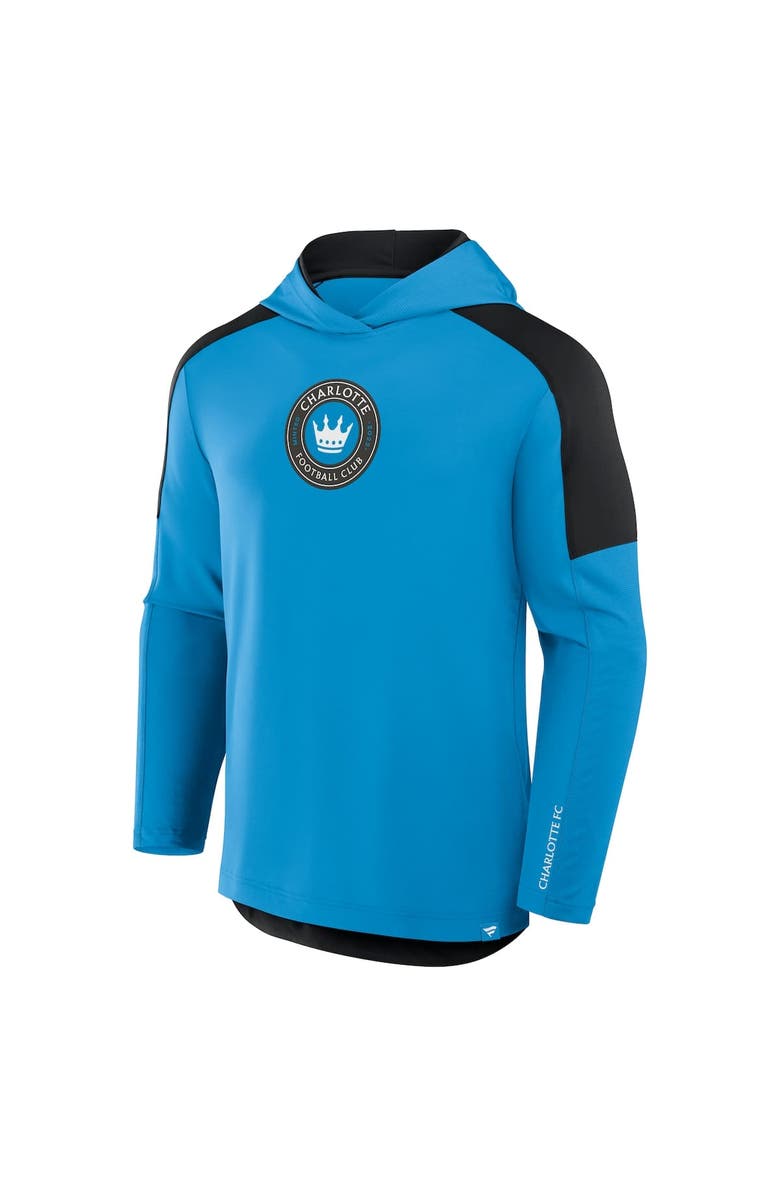 FANATICS Men's Fanatics Blue Charlotte FC Red Card Transitional Pullover Hoodie, Alternate, color, Blue