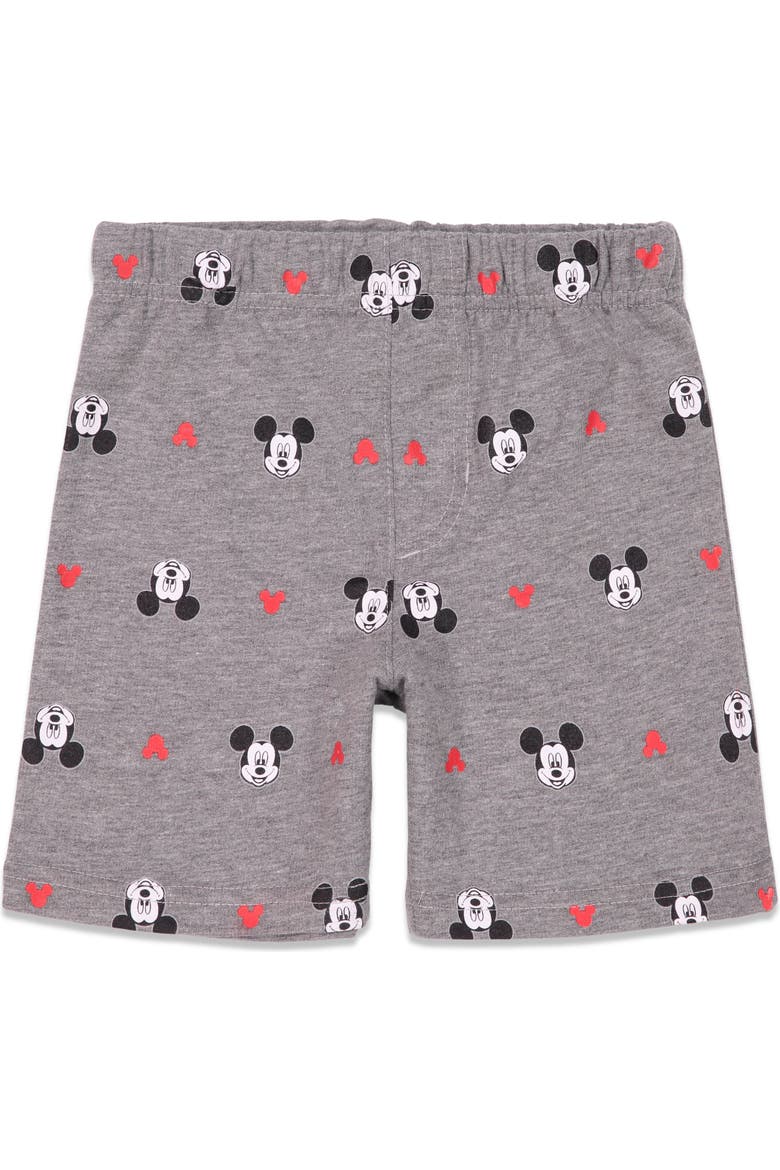 Mickey Mouse Boys' 2-Piece T-Shirt and Shorts Set, Alternate, color, Red Grey Mickey Mouse