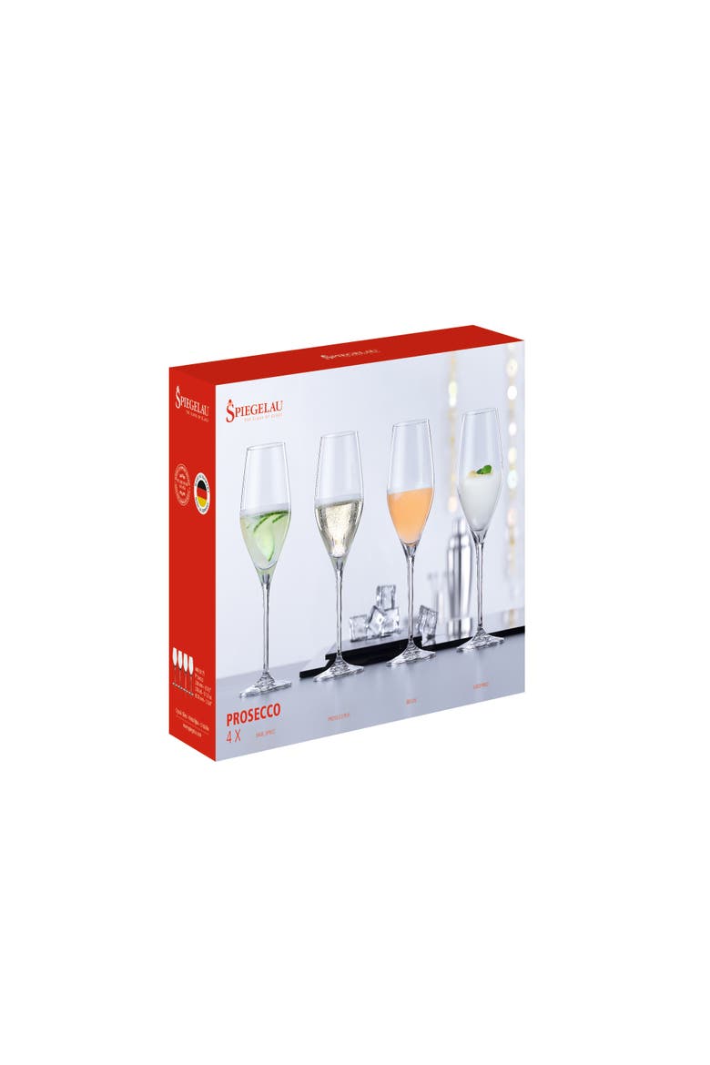 Prosecco Glass Set of 4, Alternate, color, Clear