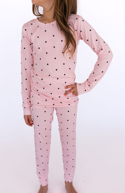 Polka Dot Two Piece Sleepwear Set