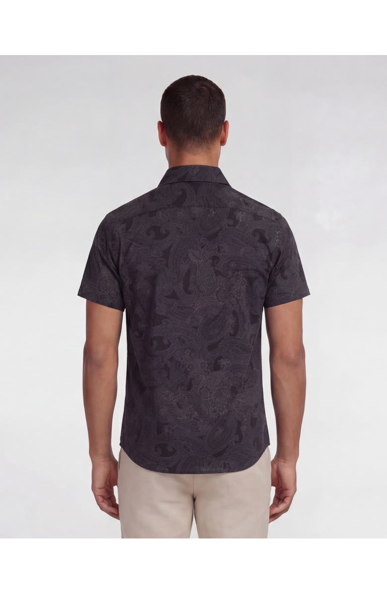Lords of Harlech Paisley Explosion Mens Printed Button Up Shirt, Alternate, color, Paisley Explosion Black