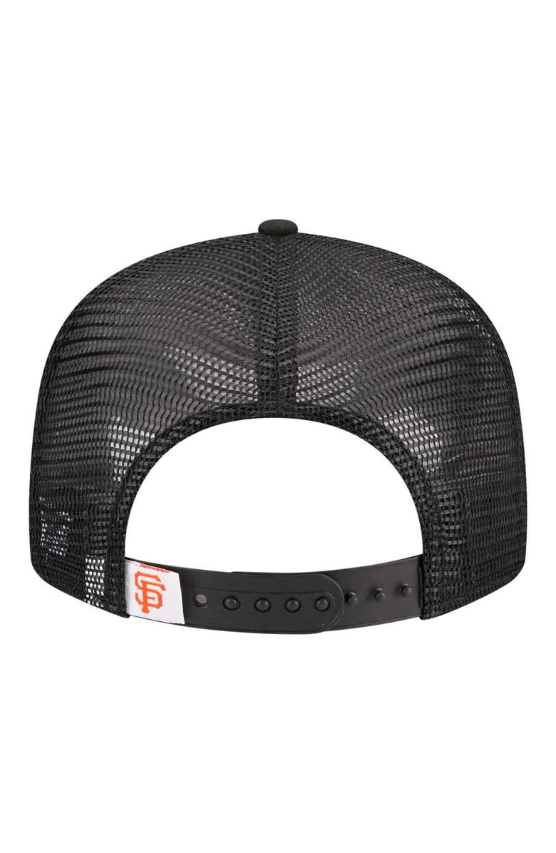 New Era Youth New Era Black San Francisco Giants 9FIFTY Trucker Snapback Hat, Alternate, color, Black
