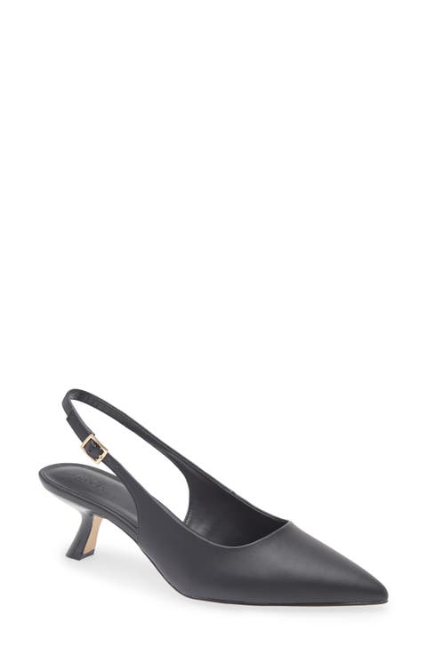 Freka Slingback Kitten Heel Pump (Women)