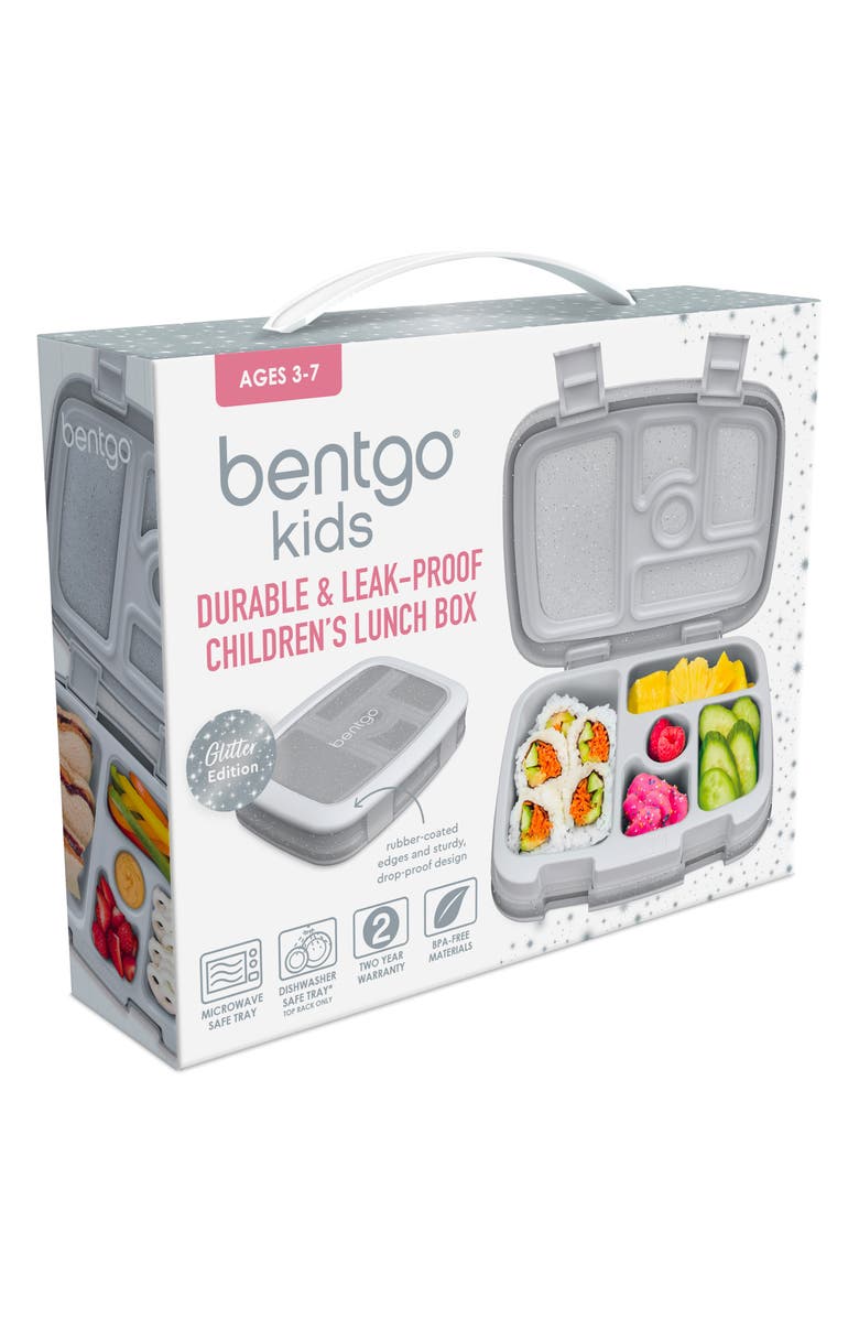 BENTGO Kids' Prints Lunch Box - Dots, Main, color, Grey Silver