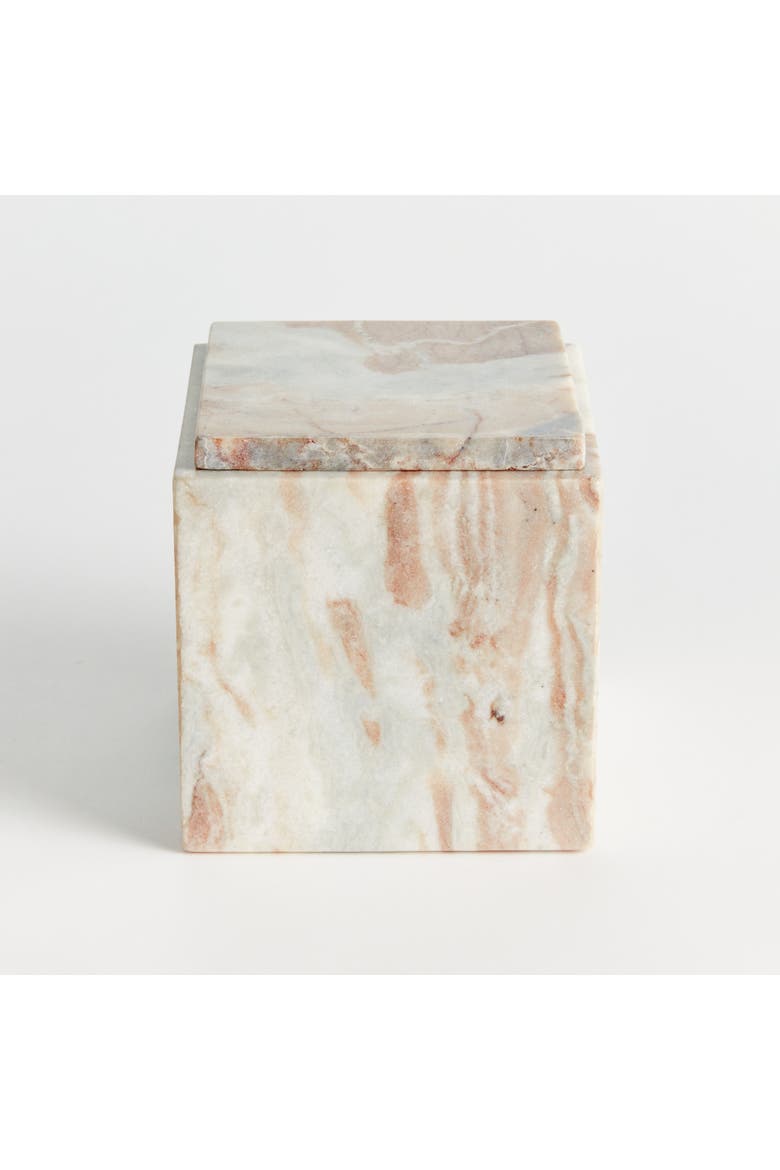Jaqueline Square Lidded Box, Alternate, color, Brown