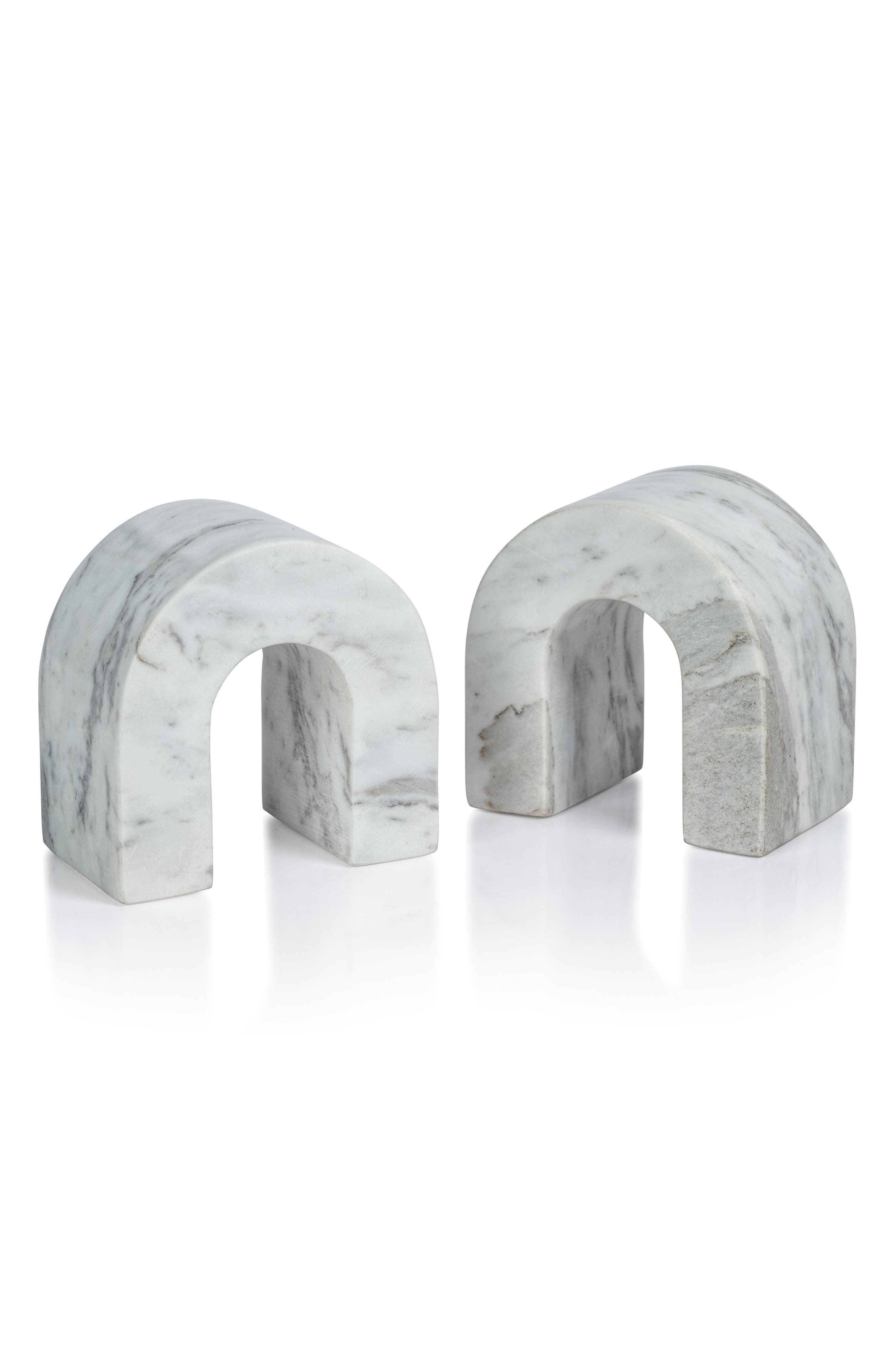 Martil Set of 2 Marble Bookends