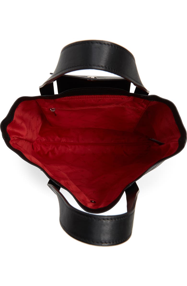 Longchamp Large Le Pliage Logo Leather Tote, Alternate, color,