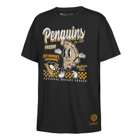 Youth Mitchell & Ness Black Pittsburgh Penguins Concession Stand T-Shirt