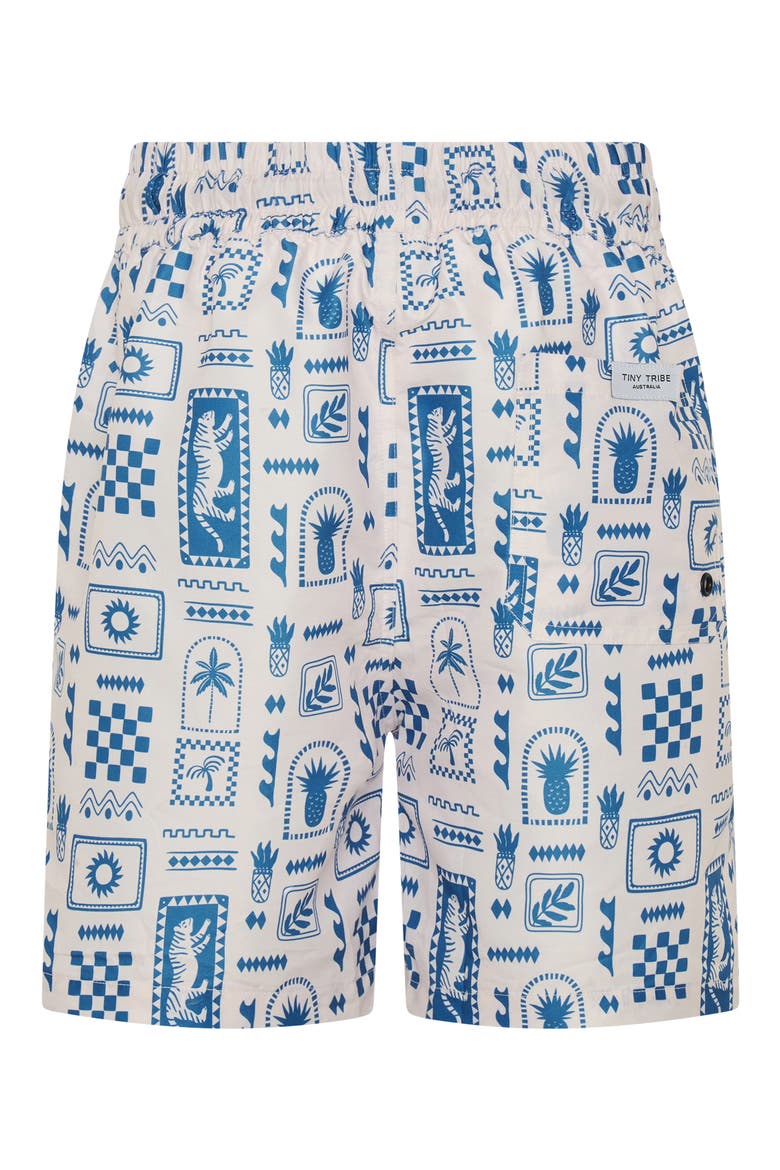 Kids' Good Tribe Element UPF 50+ Swim Trunks, Alternate, color, GREY