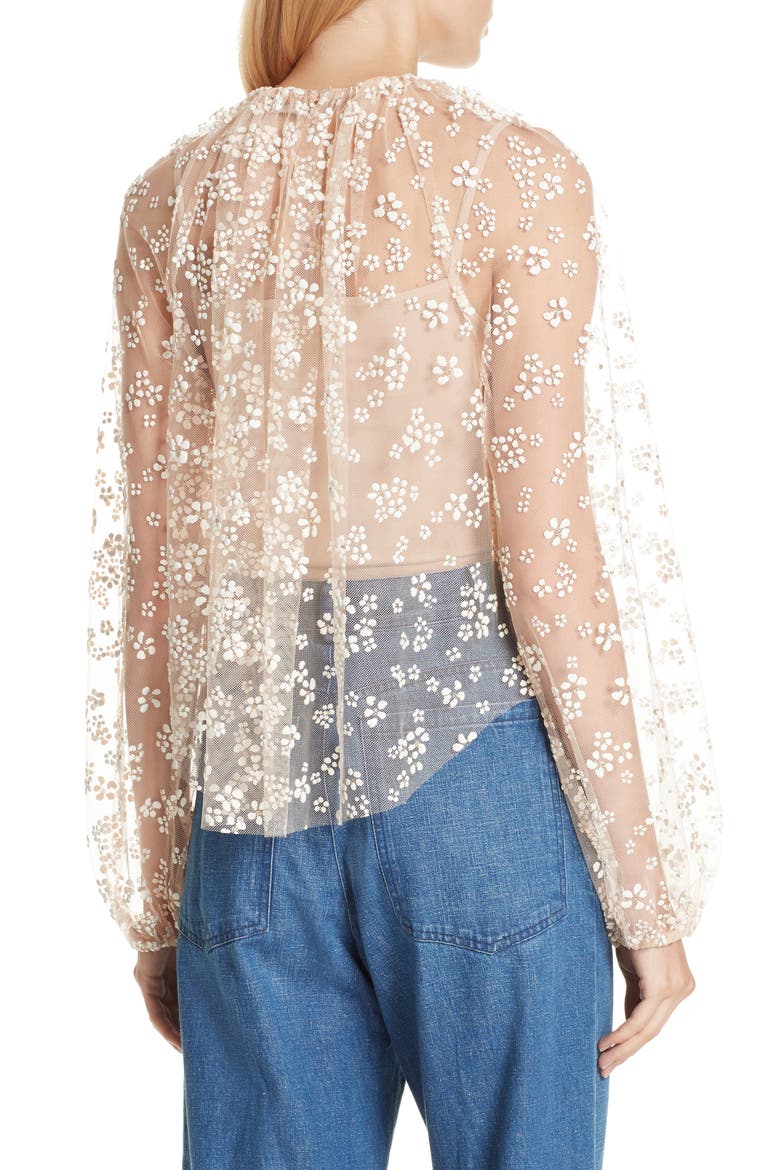 Decadent Lace Top, Alternate, color, NUDE