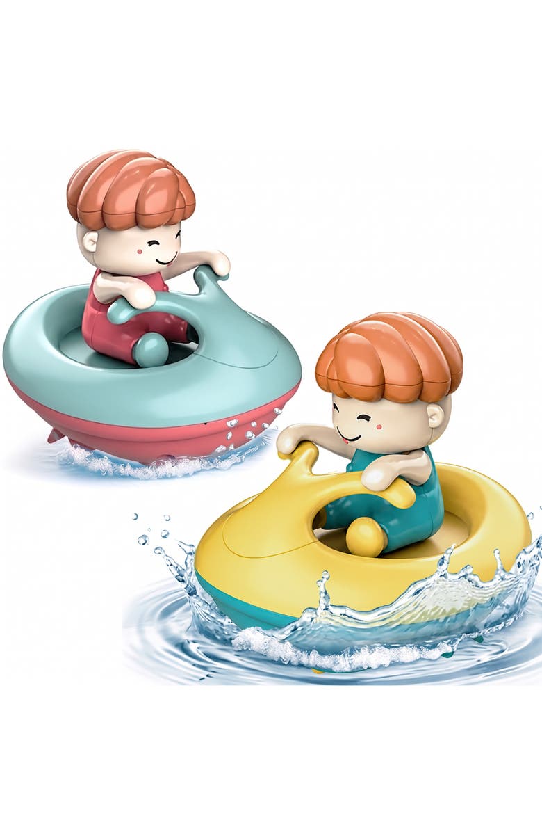 Sperric Twist and Go Floating Surfboat Bath Toy Set, Main, color, Multicolor