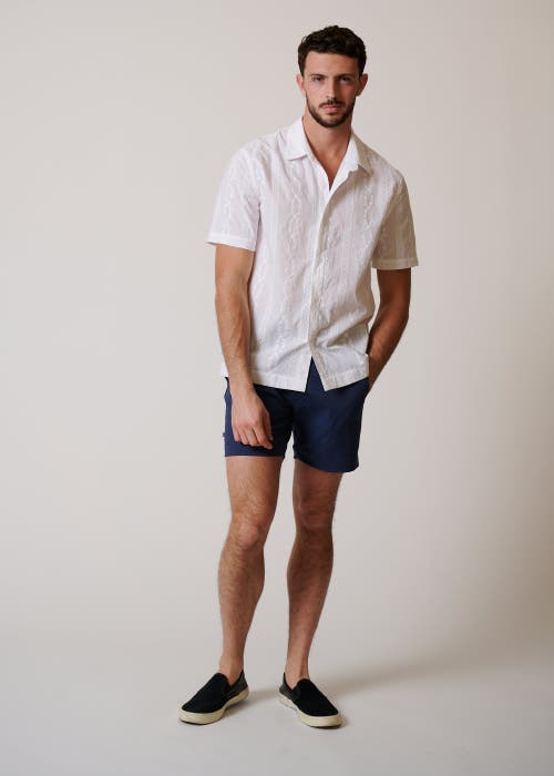 Leisure Lab Oaxaca Button Up In Blanco