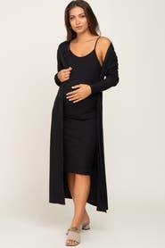 PinkBlush Ribbed Cardigan 2 Piece Set