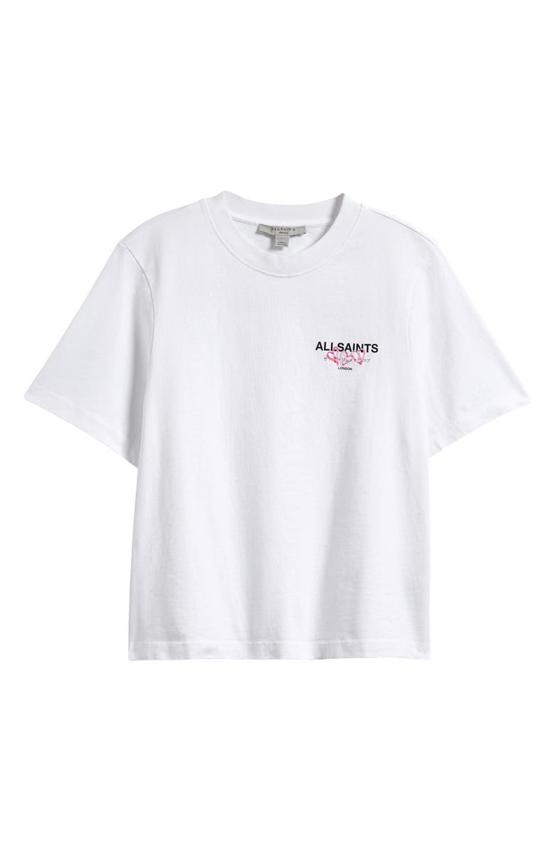 AllSaints Amoré Lisa Heart Embroidered Cotton Graphic T-Shirt, Alternate, color, 