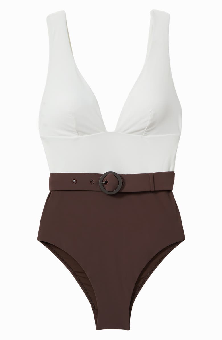 Reiss Lola Belted One-Piece Swimsuit, Alternate, color, 