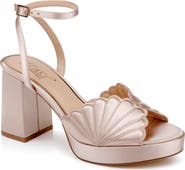 Jewel Badgley Mischka Paola Ankle Strap Platform Sandal