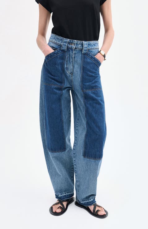 Patchwork Pant in Denim