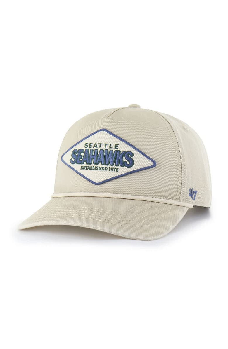 '47 Men's '47 Khaki Seattle Seahawks Cairn Hitch Adjustable Hat, Alternate, color, 