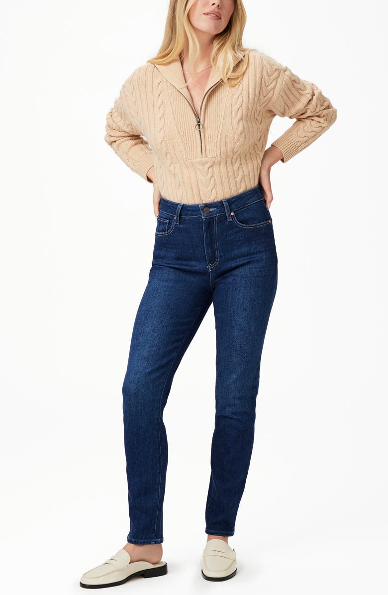 PAIGE Gemma High Waist Skinny Jeans, Alternate, color,