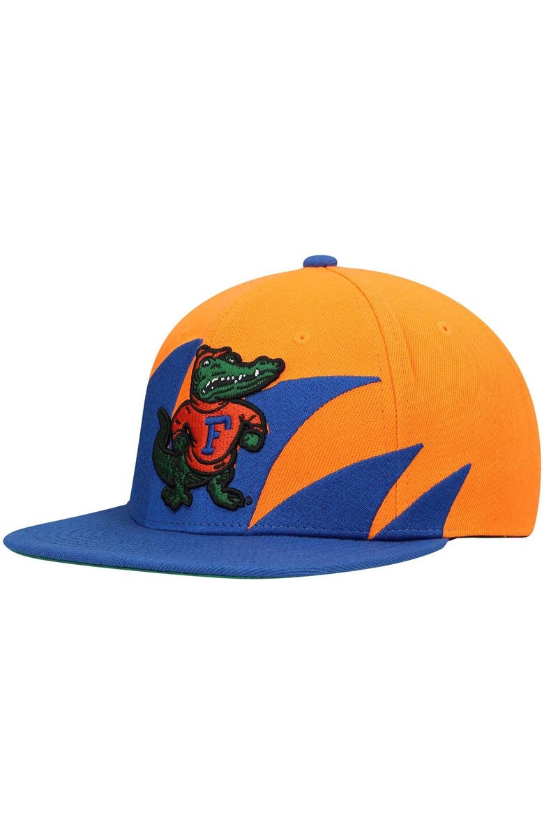 Mitchell & Ness Men's Mitchell & Ness Royal/Orange Florida Gators Sharktooth Snapback Hat, Main, color, Royal