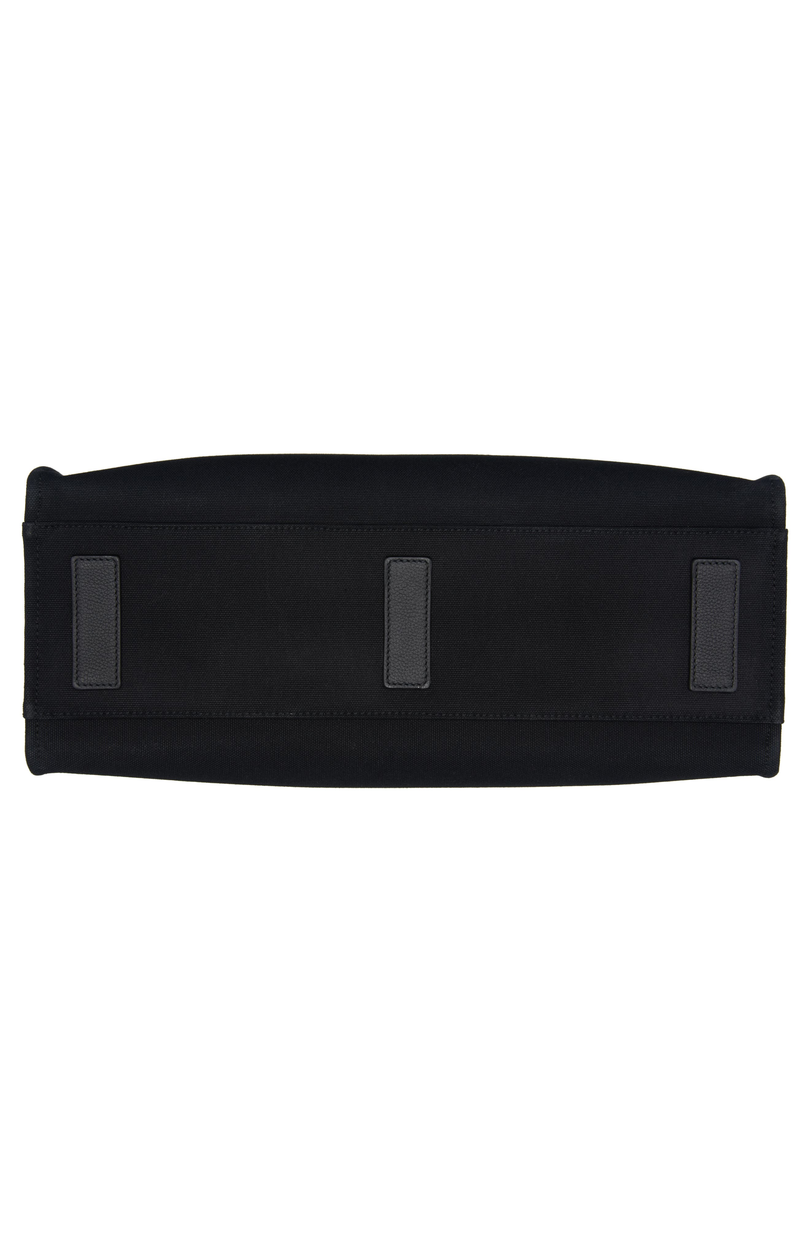 Versace La Medusa Canvas Tote, Alternate, color, Black/ Versace Gold