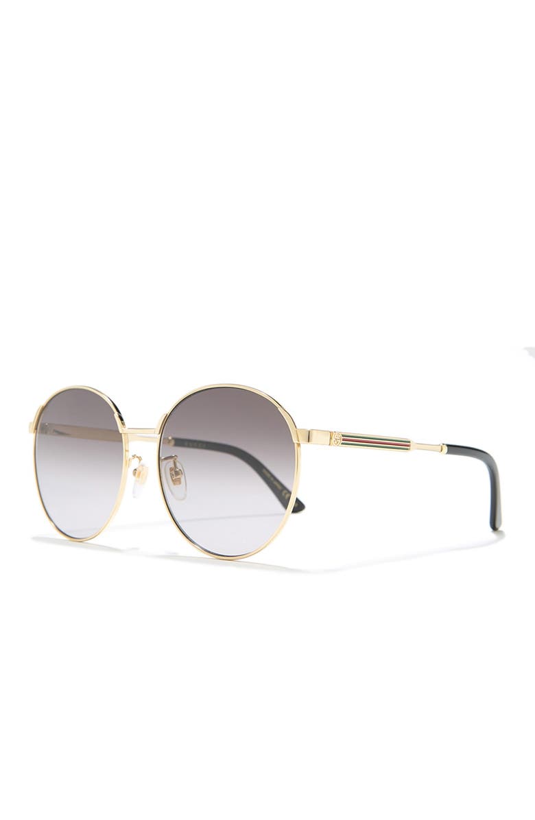 Gucci 58mm Round Sunglasses, Alternate, color,