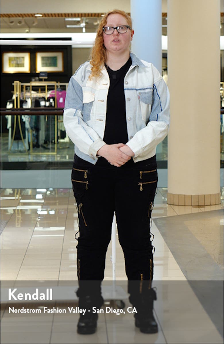 Patchwork '90s Denim Trucker Jacket, sales video thumbnail