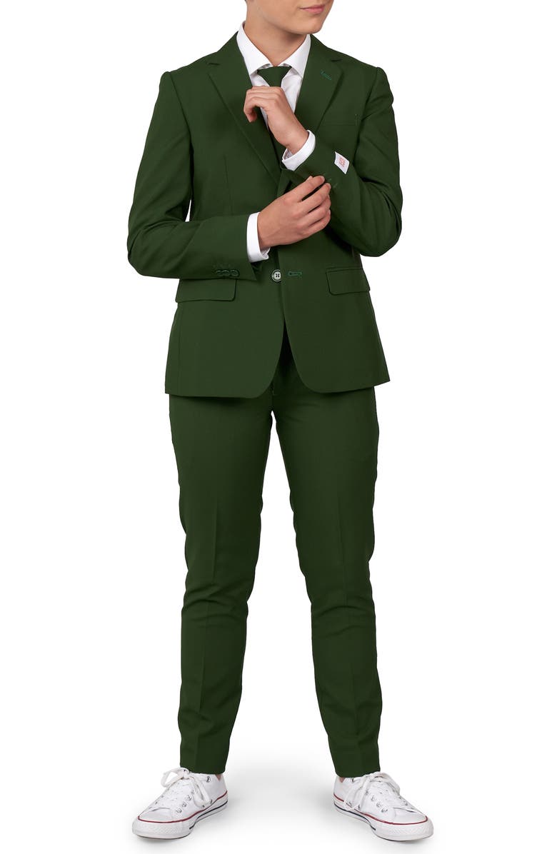 OppoSuits Glorious Green Two-Piece Suit with Tie, Main, color, Green