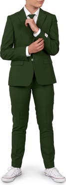 OppoSuits Glorious Green Two-Piece Suit with Tie