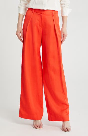 Twp Sullivan Wide Leg Pants In Red