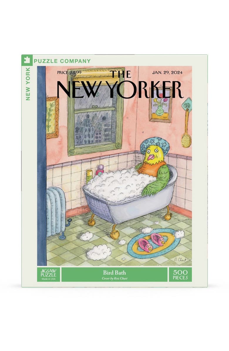 NEW YORK PUZZLE COMPANY Bird Bath 500 Piece Puzzle, Main, color, NO COLOR