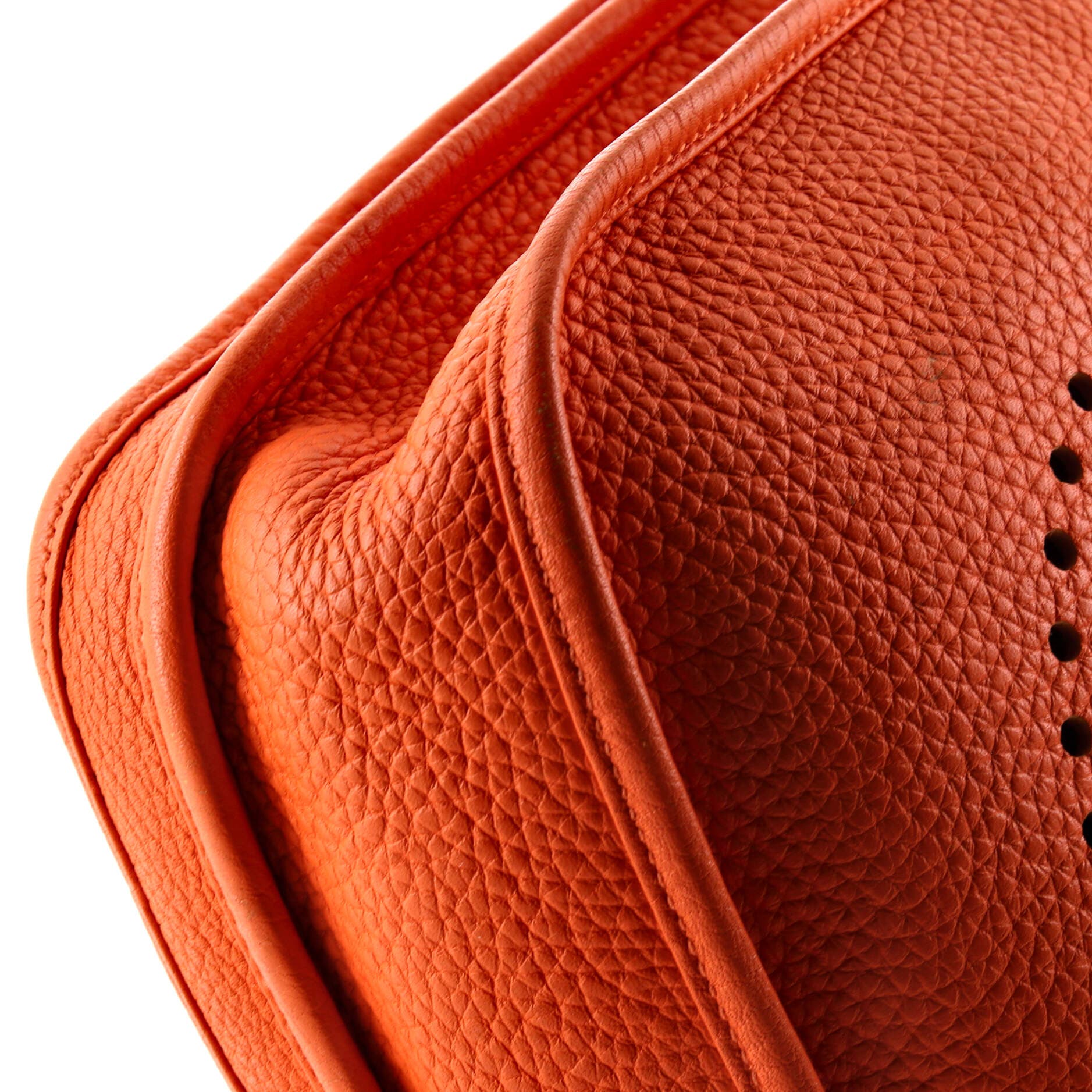 Pre-Owned Hermes Evelyne Bag Gen III Clemence PM, Alternate, color, Orange H