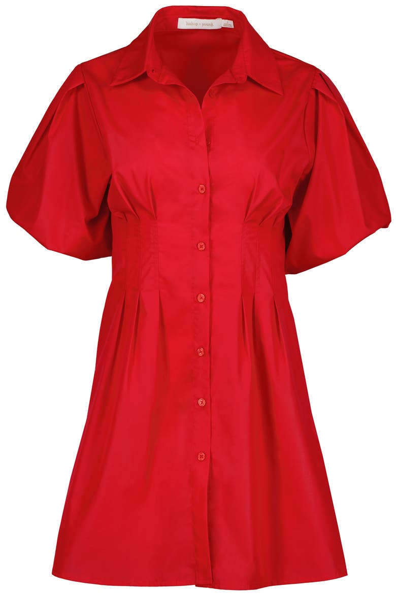 Jacqueline Bubble Sleeve Dress, Alternate, color, Cherry