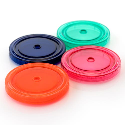 Gibson Home Tropical Bird 4 Piece 23.6 Ounce Double Wall Tumbler Set With Straw In Green