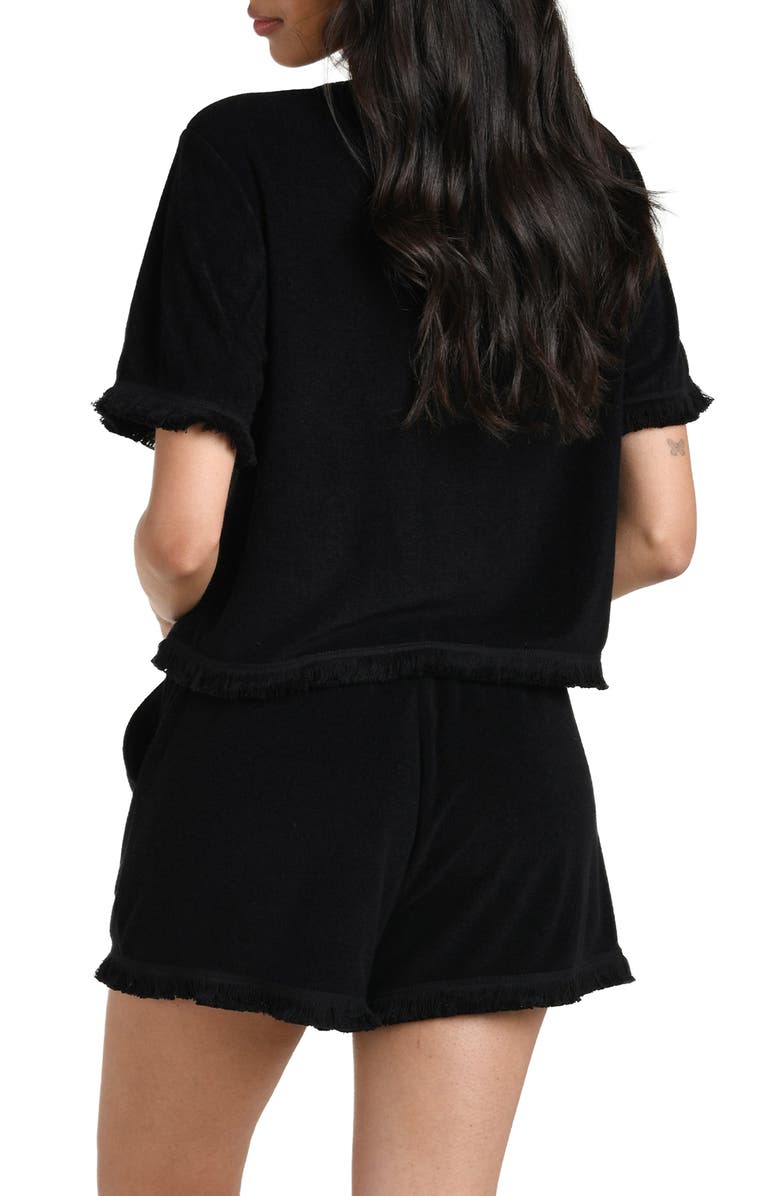 La Blanca Wild Nomad Fringe Trim Cover-Up Shirt, Alternate, color, 