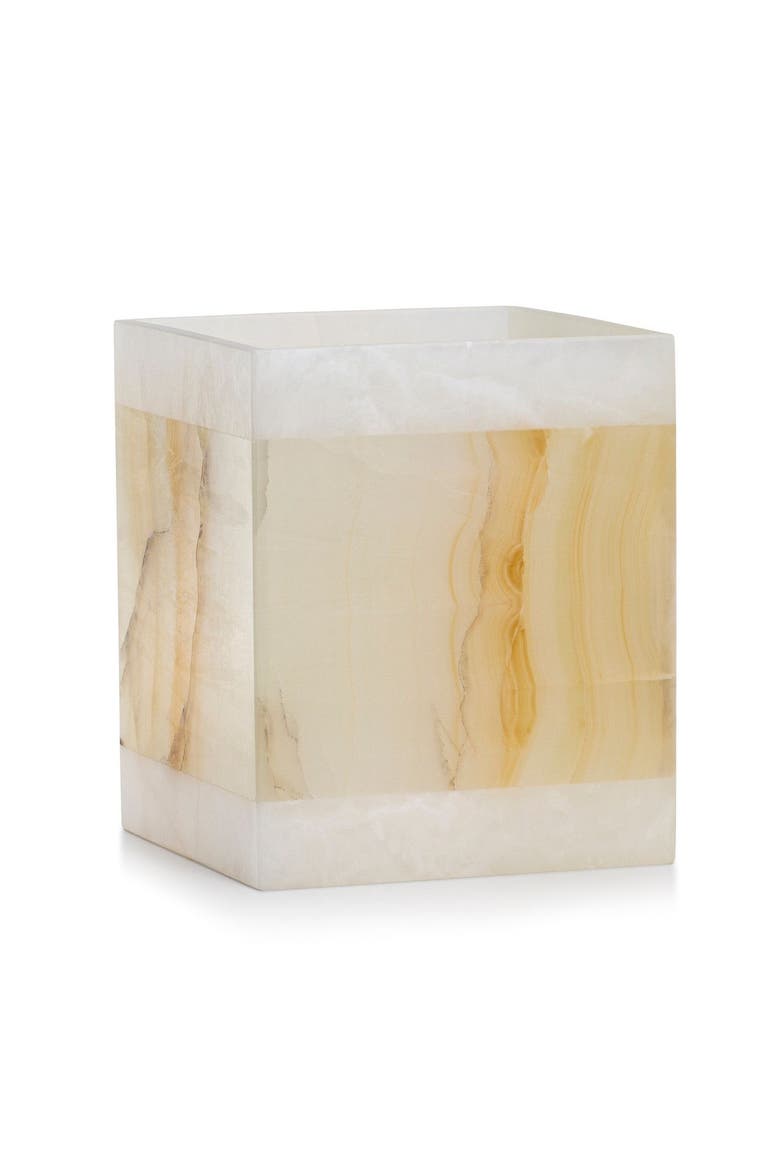 Onix Amber Waste Basket, Main, color, BEIGE