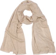 SAACHI Wool Blend Fringe Scarf