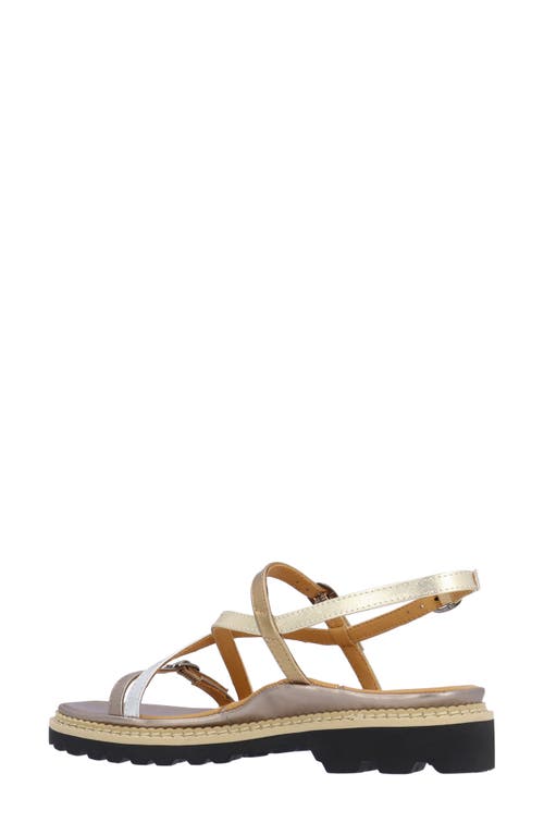 L'amour Des Pieds Danilo Sandal In Metallic