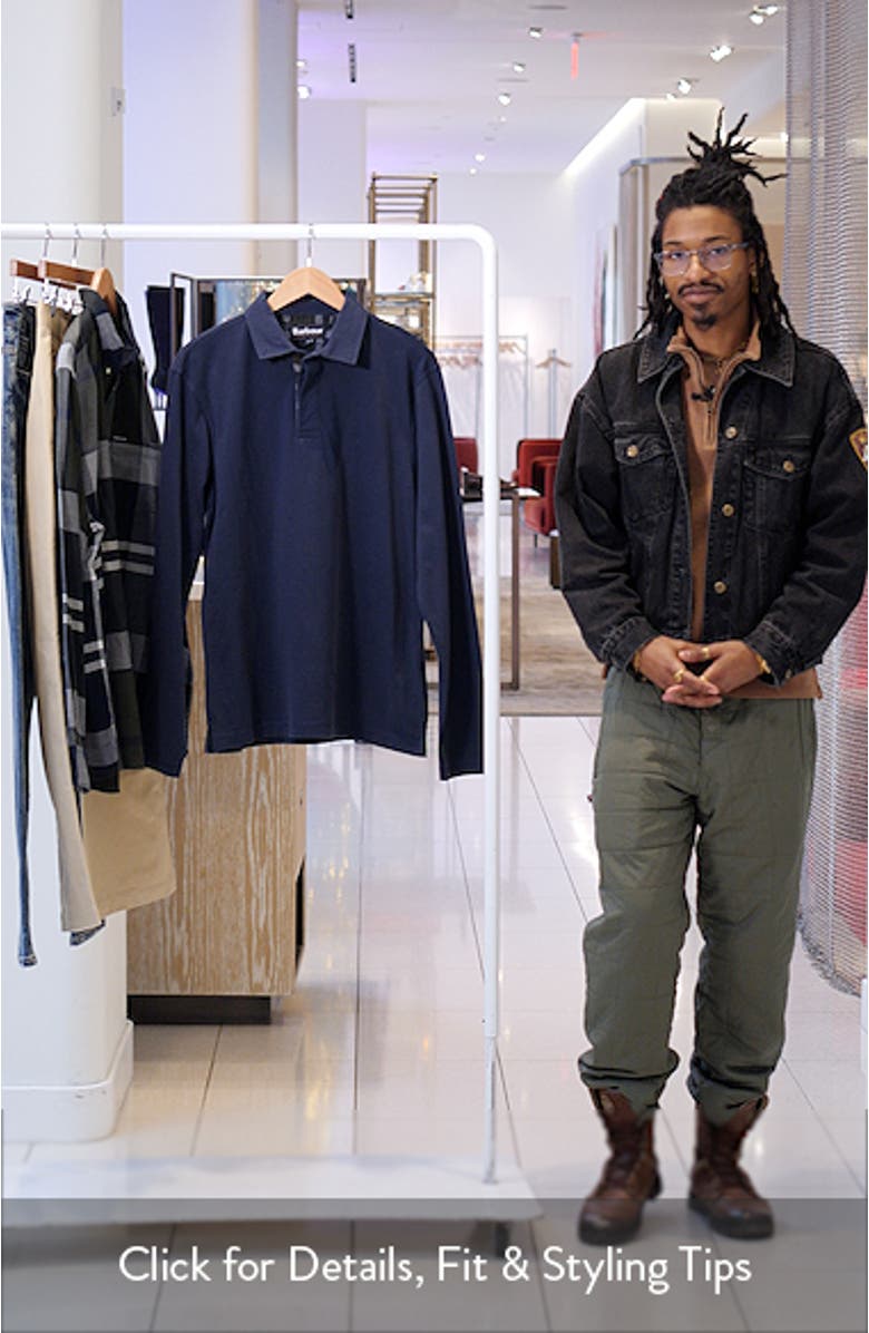 Margrove Tailored Fit Long Sleeve Cotton Polo, sales video thumbnail