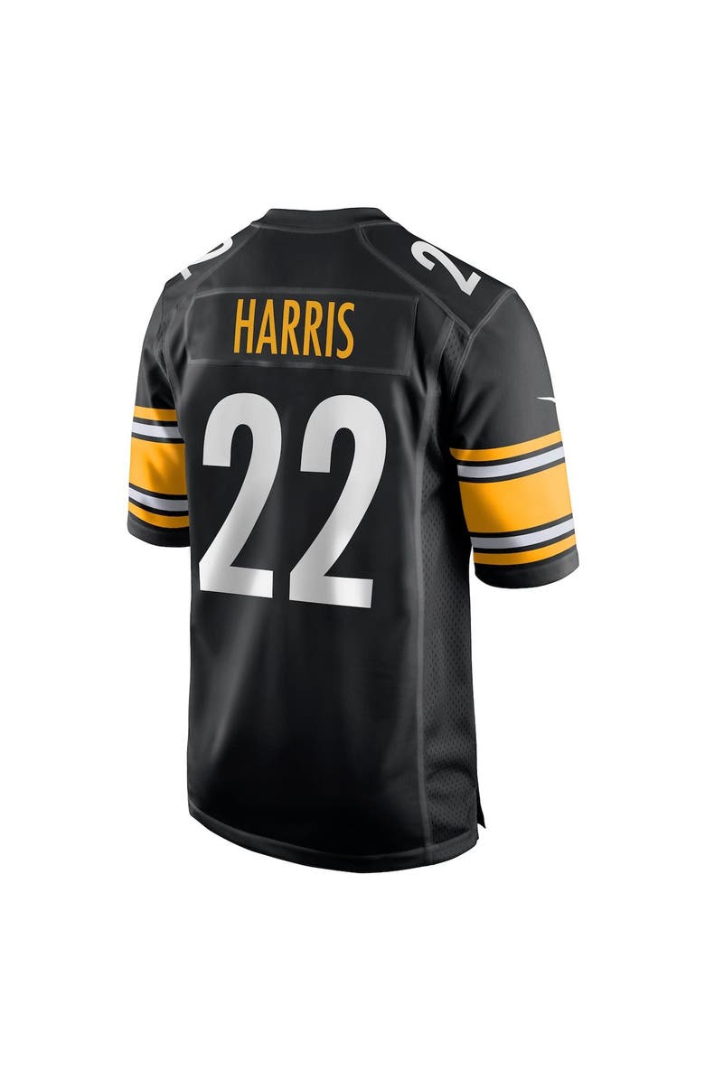 Nike Men's Nike Najee Harris Black Pittsburgh Steelers Game Jersey, Alternate, color, 