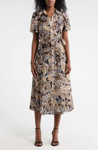 SANDRA DARREN Bubble Sleeve Shirtdress