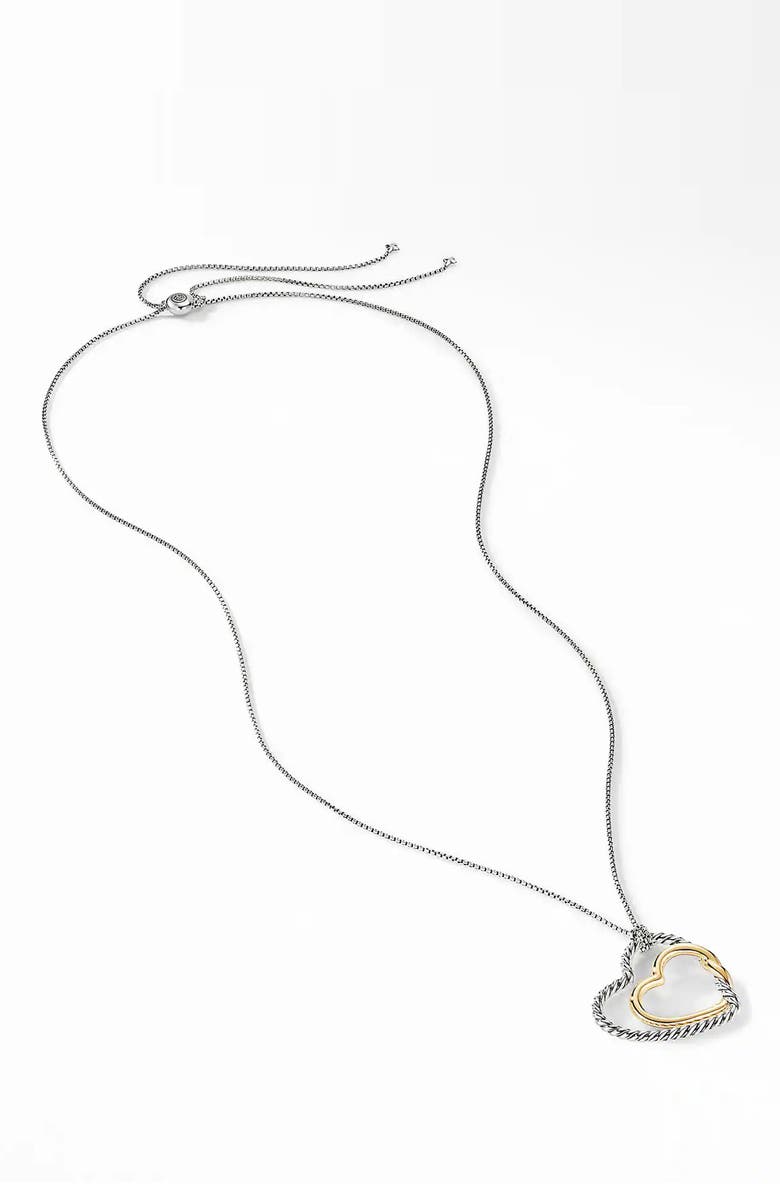 David Yurman Continuance Heart Pendant Necklace, Alternate, color,